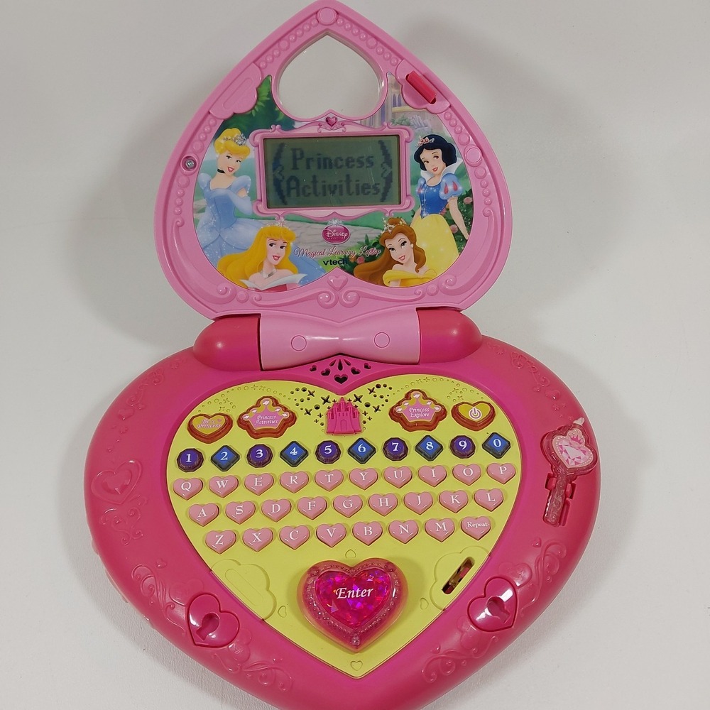 Disney Princess Vtech magical Learning Computer heart key storage talking sings